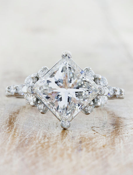 Solitaire Princess Cut Diamond – Rose Gold - Midas Jewellery